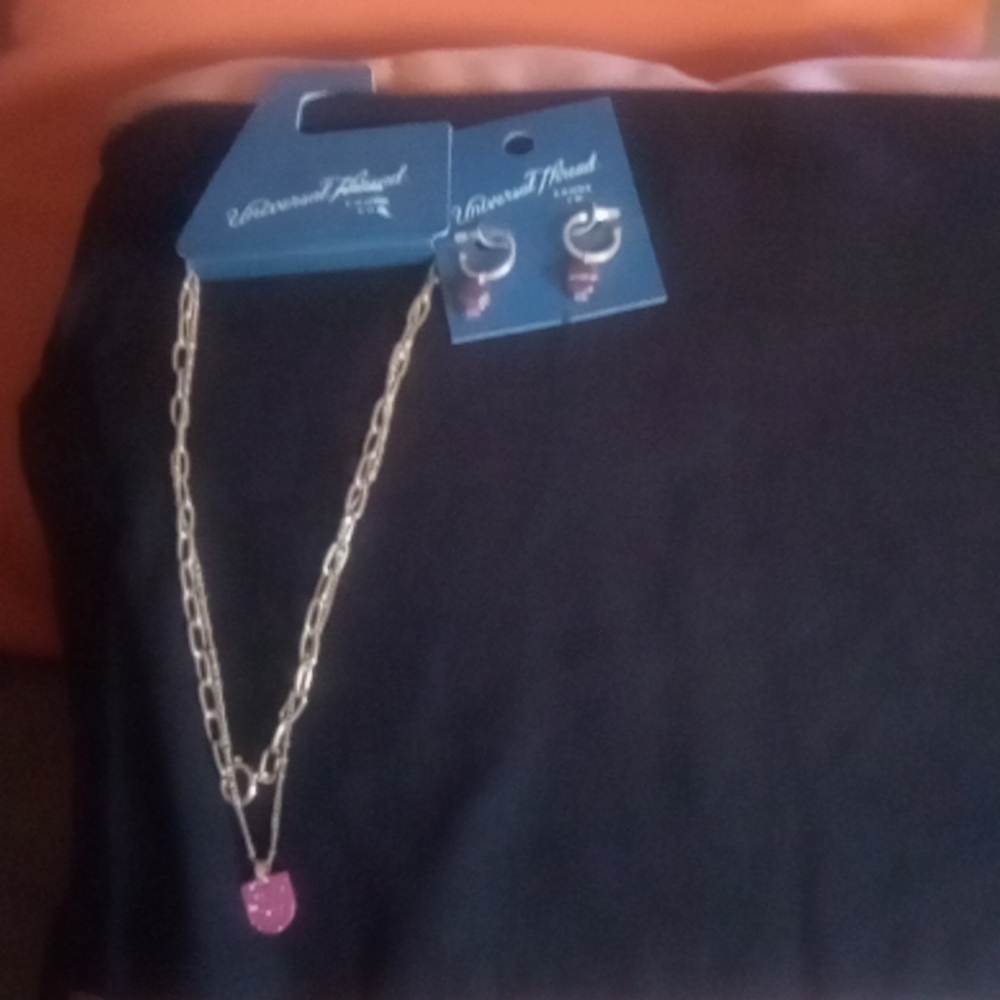 Necklace and earrings